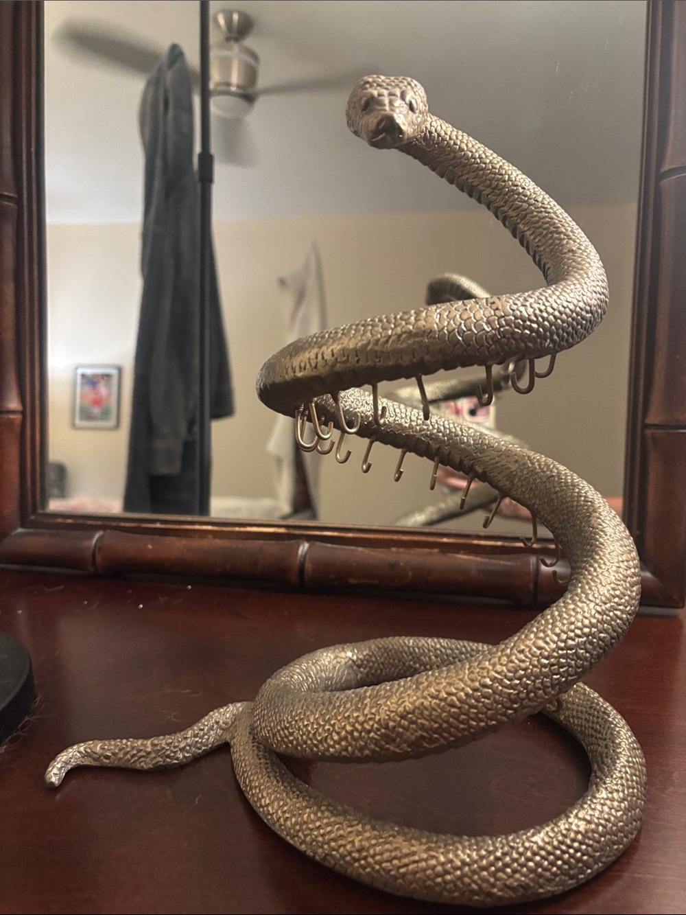 Warner Bros. Metallic Bronze Snake Jewelry Organizer